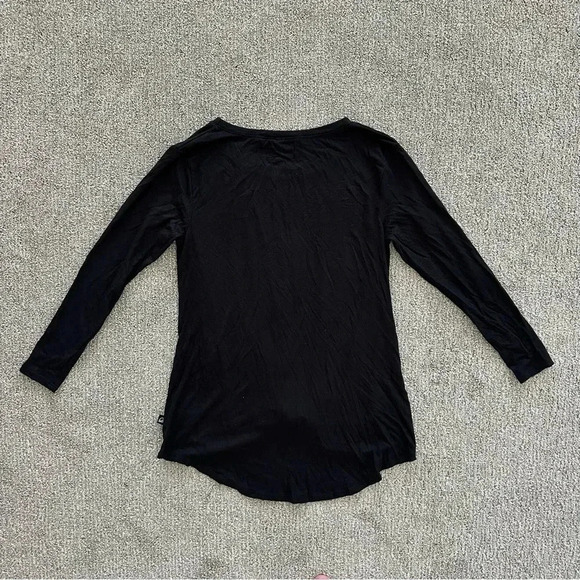 Terez‎ Black Twist Front Long Sleeve Top XS - Picture 9 of 9